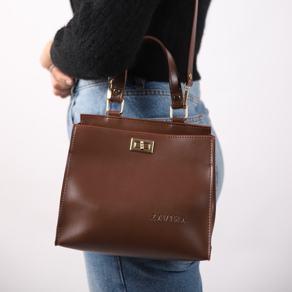 Dark Brown Majesty Handbag (MH-003)