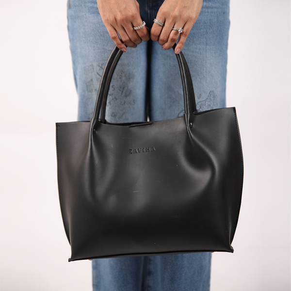 Black Timeless Tote Bag (TT-001)